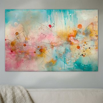 Abstract, pastel, Evening Reflections by Joriali Abstract