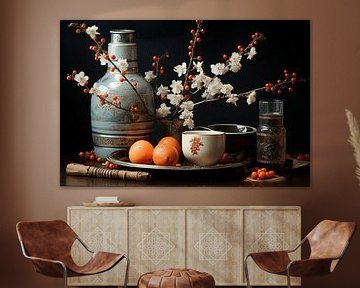 Nature morte asiatique sur Ton Kuijpers