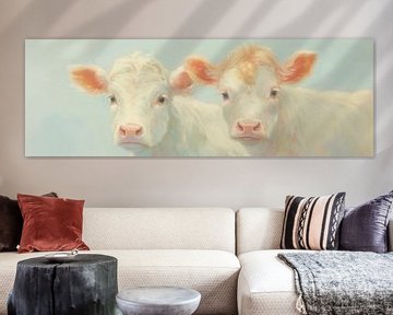 Portrait of two cows by Whale & Sons