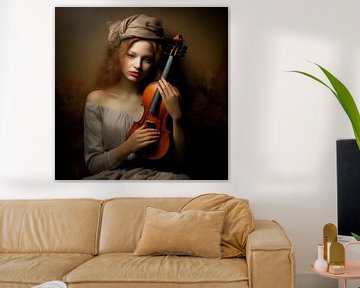 Muziek, Art, viool van Hetty Lamboo