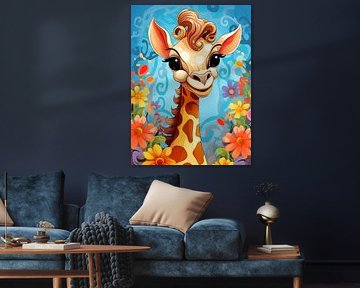 Chambre d'enfant Girafe sur PixelPrestige