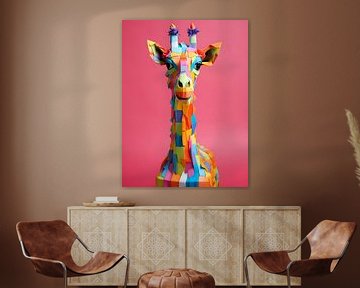 Speelse Giraf kinderkamer van PixelPrestige