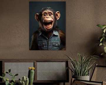 Hilarious Monkey by PixelPrestige