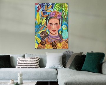 Frida and her animals by Caroline Bonne Müller