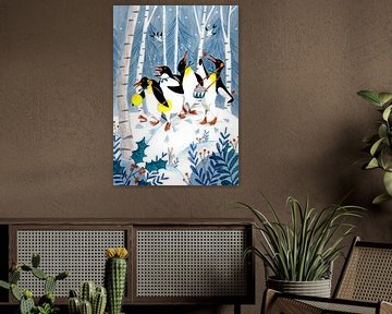 Penguins make music in the forest by Caroline Bonne Müller