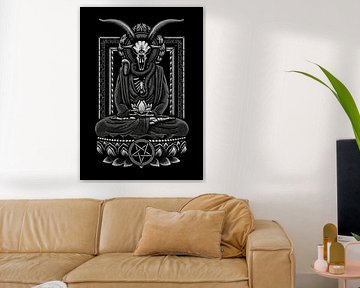 skull head goat meditasion by Muhammad Yunus