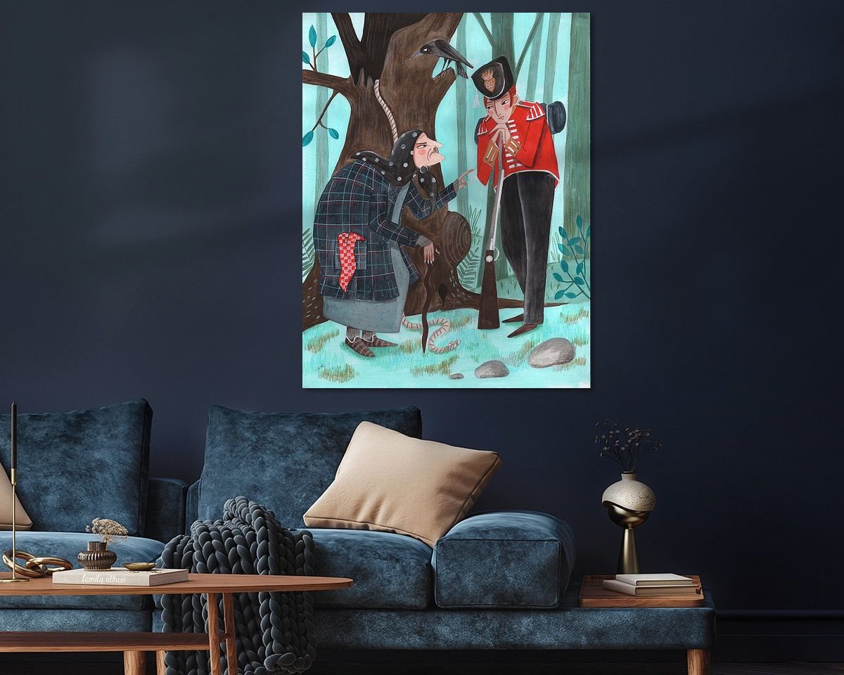 Example of the artwork in a room