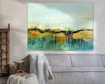 Zomerlicht en gras van Claudia Gründler
