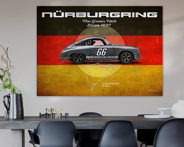 Nürburgring Vintage P 356 Querformat von Theodor Decker