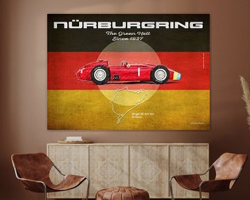 Nürburgring Vintage Ferrari D50 Querformat