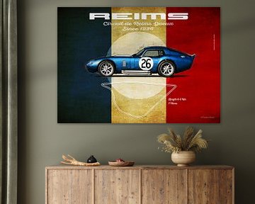 Reims Vintage Shelby Daytona Coupe Querformat von Theodor Decker