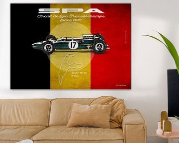 Spa Lotus 33 Jim Clark landscape format by Theodor Decker