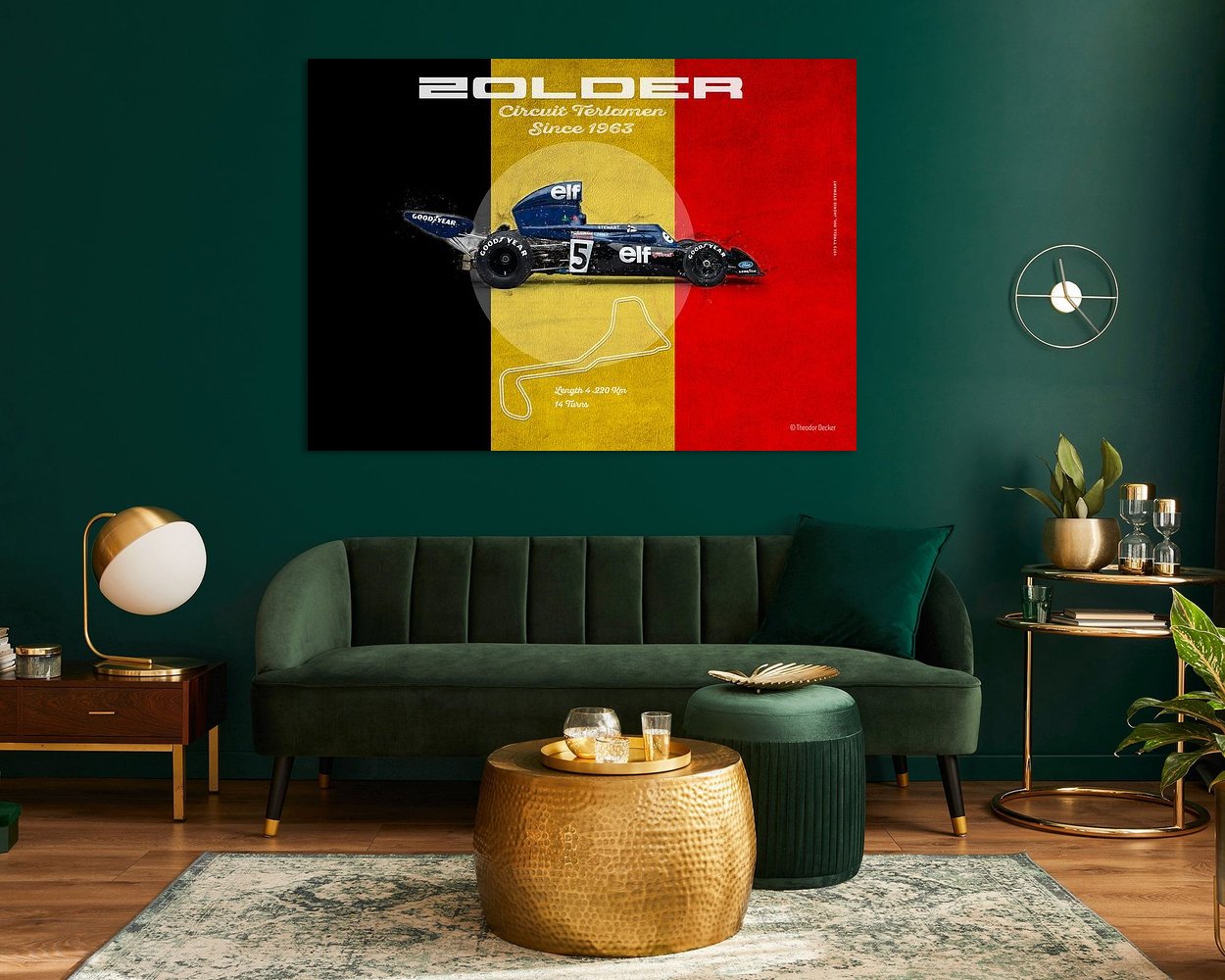 Example of the artwork in a room