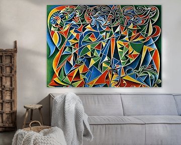Picasso style art