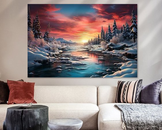 Example of the artwork in a room