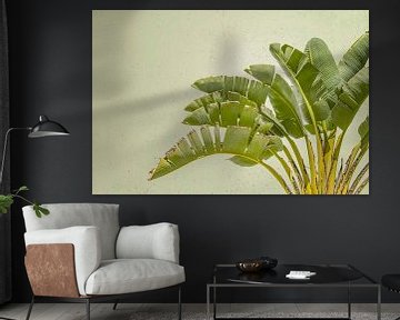 Palm in the Tropics. Green. Pastel. by Alie Ekkelenkamp