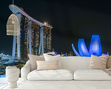 Singapore Marina Bay Panorama van FineArt Panorama Fotografie Hans Altenkirch