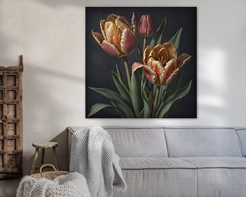 Tulip Splendour 2 by Wall Art Wonderland