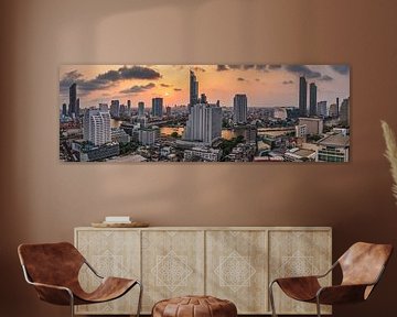 Bangkok in een waas van FineArt Panorama Fotografie Hans Altenkirch