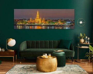 Schitterende Wat Aurun Tempel Bangkok van FineArt Panorama Fotografie Hans Altenkirch