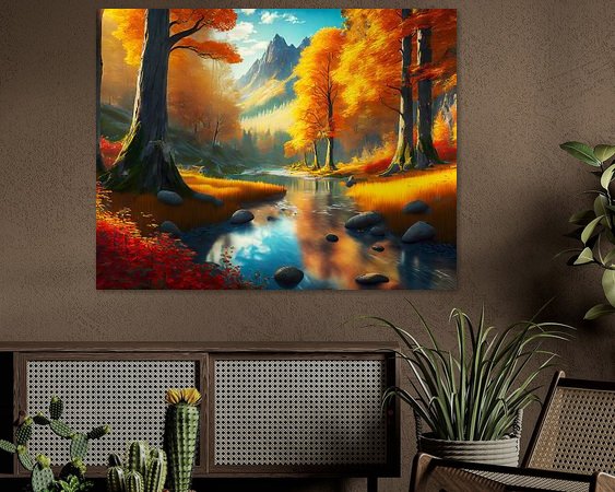 Example of the artwork in a room