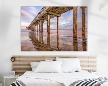 Scripps pier in pastel van Joseph S Giacalone Photography