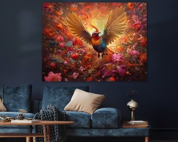 colourful bird | explosion of colours by Eva Lee