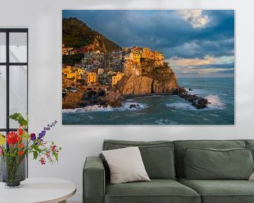 Manarola van de Cinque Terre in Italië van Robert Ruidl