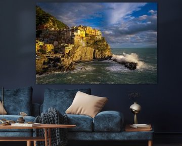 Manarola of the Cinque Terre in Italy by Robert Ruidl