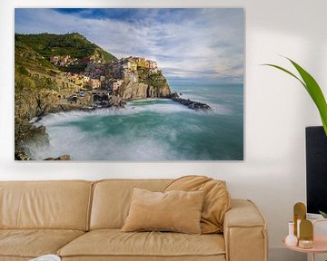 Manarola of the Cinque Terre in Italy by Robert Ruidl