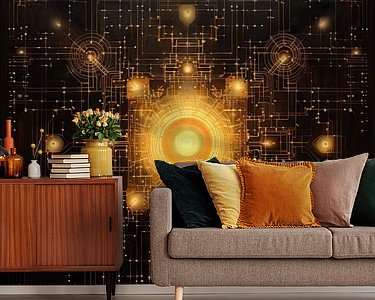 Example of the artwork in a room