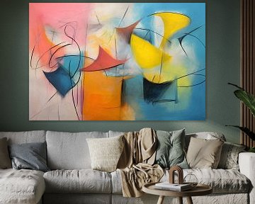 Stilleven Schilderij 129929 van Abstract Schilderij