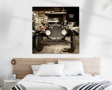 De oude T-Ford in de Garage van Martin Bergsma
