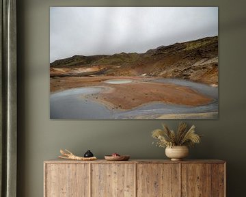 Seltún geothermisch gebied in Reykjanesfólkvangur natuurreservaat in IJsland | Reisfotografie van Kelsey van den Bosch