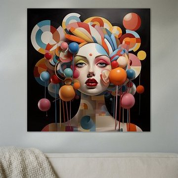 Cubist female portrait