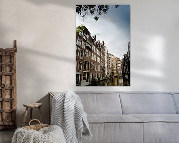 Amsterdamse herenhuizen aan de gracht van Ricardo Bouman