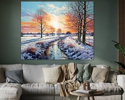 Example of the artwork in a room