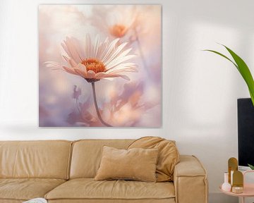 Painting of Softness: Flowers in Soft Embrace by Karina Brouwer