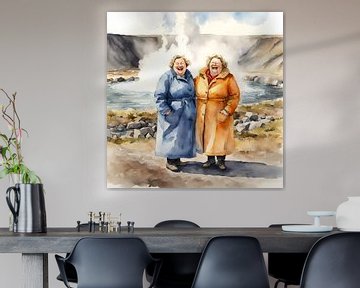 2 sociable ladies in Iceland by De gezellige Dames