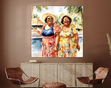 2 cosy ladies on a tropical holiday by De gezellige Dames