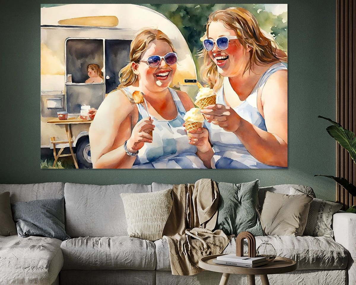 Example of the artwork in a room