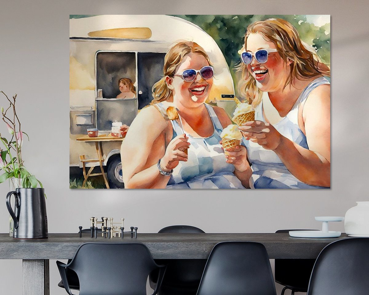 Example of the artwork in a room