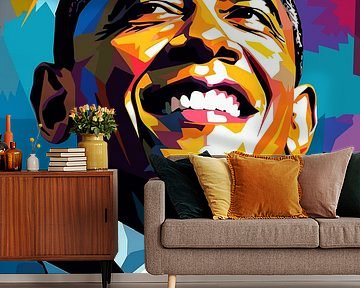 Obama Legende Pop-art van Qreative