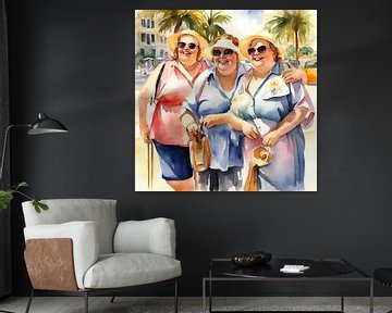 3 cosy ladies on holiday by De gezellige Dames