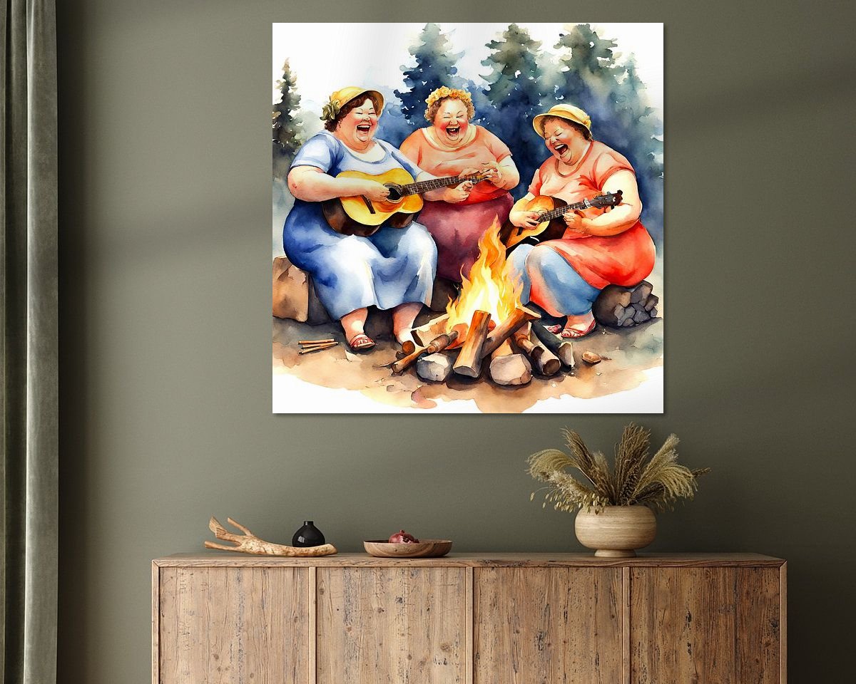 Example of the artwork in a room