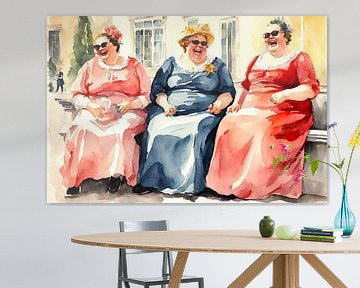 3 gezellige dames in Wenen van De gezellige Dames