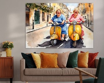 2 sociable ladies on a scooter through Lisbon by De gezellige Dames