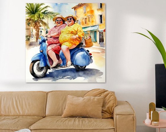 Example of the artwork in a room