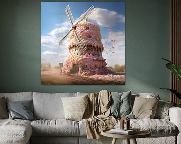 Windmühle mit Bonbons bedeckt von ArtbyPol