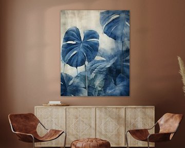 Botanische print in blauw van Studio Allee